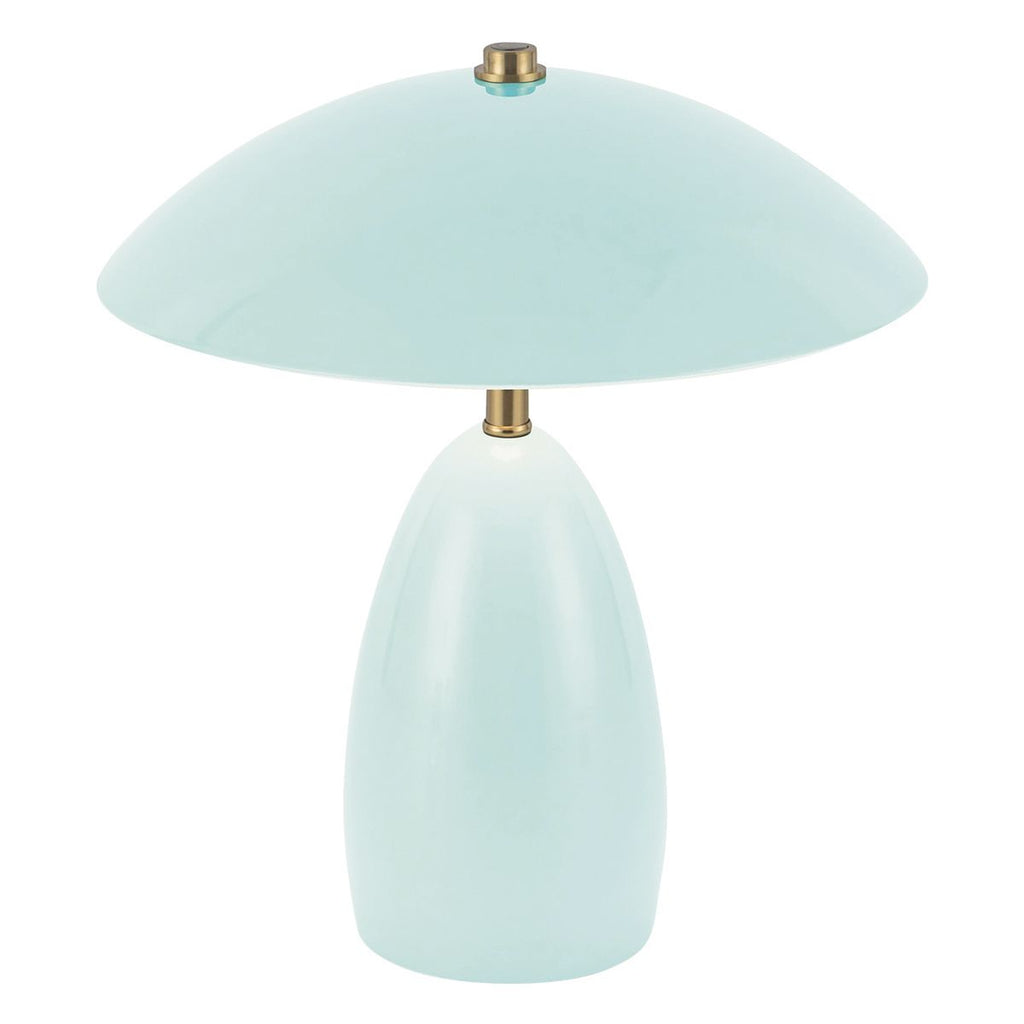 ALM-POPPY-TL-S-CB-LV Poppy 12V LED Rechargeable Small Table Lamp Cerulean Light Blue