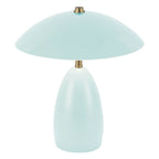 ALM-POPPY-TL-S-CB-LV Poppy 12V LED Rechargeable Small Table Lamp Cerulean Light Blue