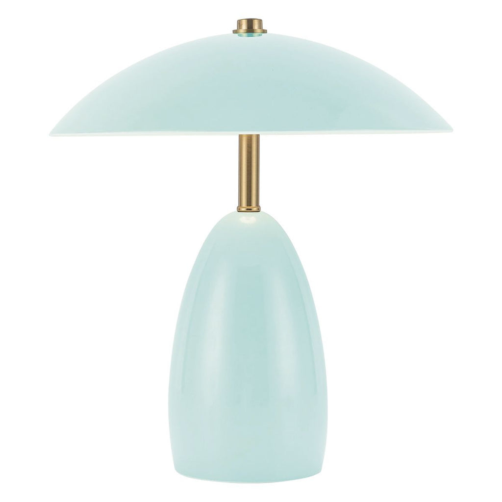ALM-POPPY-TL-S-CB-LV Poppy 12V LED Rechargeable Small Table Lamp Cerulean Light Blue