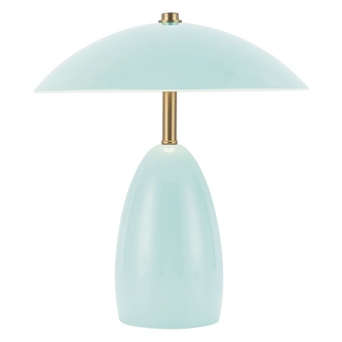 ALM-POPPY-TL-S-CB-LV Poppy 12V LED Rechargeable Small Table Lamp Cerulean Light Blue