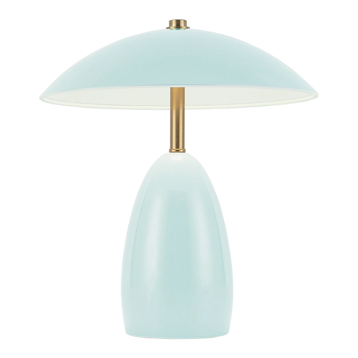 ALM-POPPY-TL-S-CB-LV Poppy 12V LED Rechargeable Small Table Lamp Cerulean Light Blue
