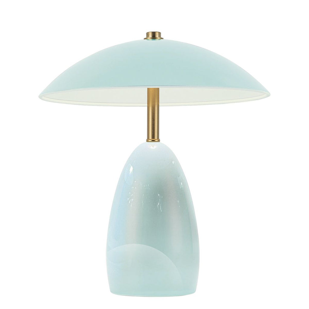 ALM-POPPY-TL-S-CB-LV Poppy 12V LED Rechargeable Small Table Lamp Cerulean Light Blue