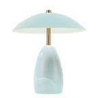 ALM-POPPY-TL-S-CB-LV Poppy 12V LED Rechargeable Small Table Lamp Cerulean Light Blue