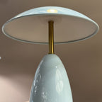 ALM-POPPY-TL-S-CB-LV Poppy 12V LED Rechargeable Small Table Lamp Cerulean Light Blue