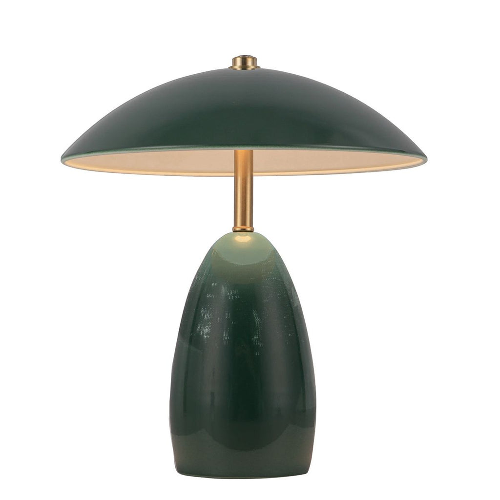 ALM-POPPY-TL-S-PG-LV Poppy 12V LED Rechargeable Small Table Lamp Pine Green