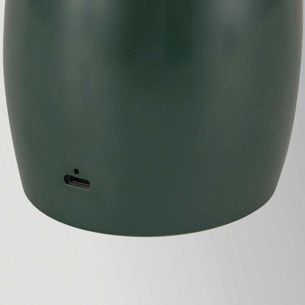 ALM-POPPY-TL-S-PG-LV Poppy 12V LED Rechargeable Small Table Lamp Pine Green