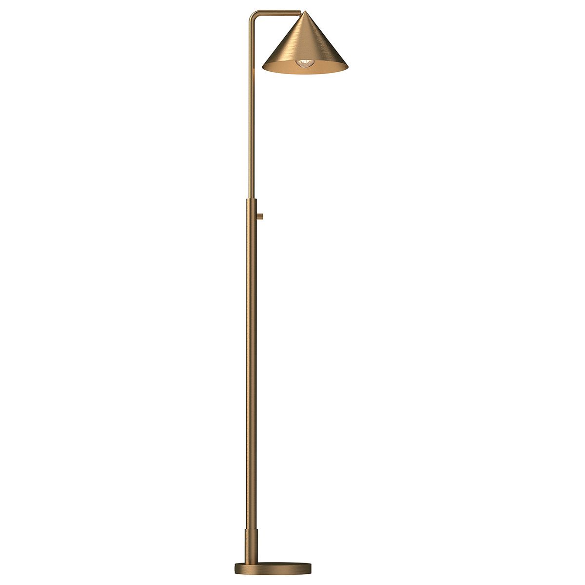 ALM-REMYCK-FL-GD Alora Mood Remyck 1 lt Floor Lamp Brushed Gold