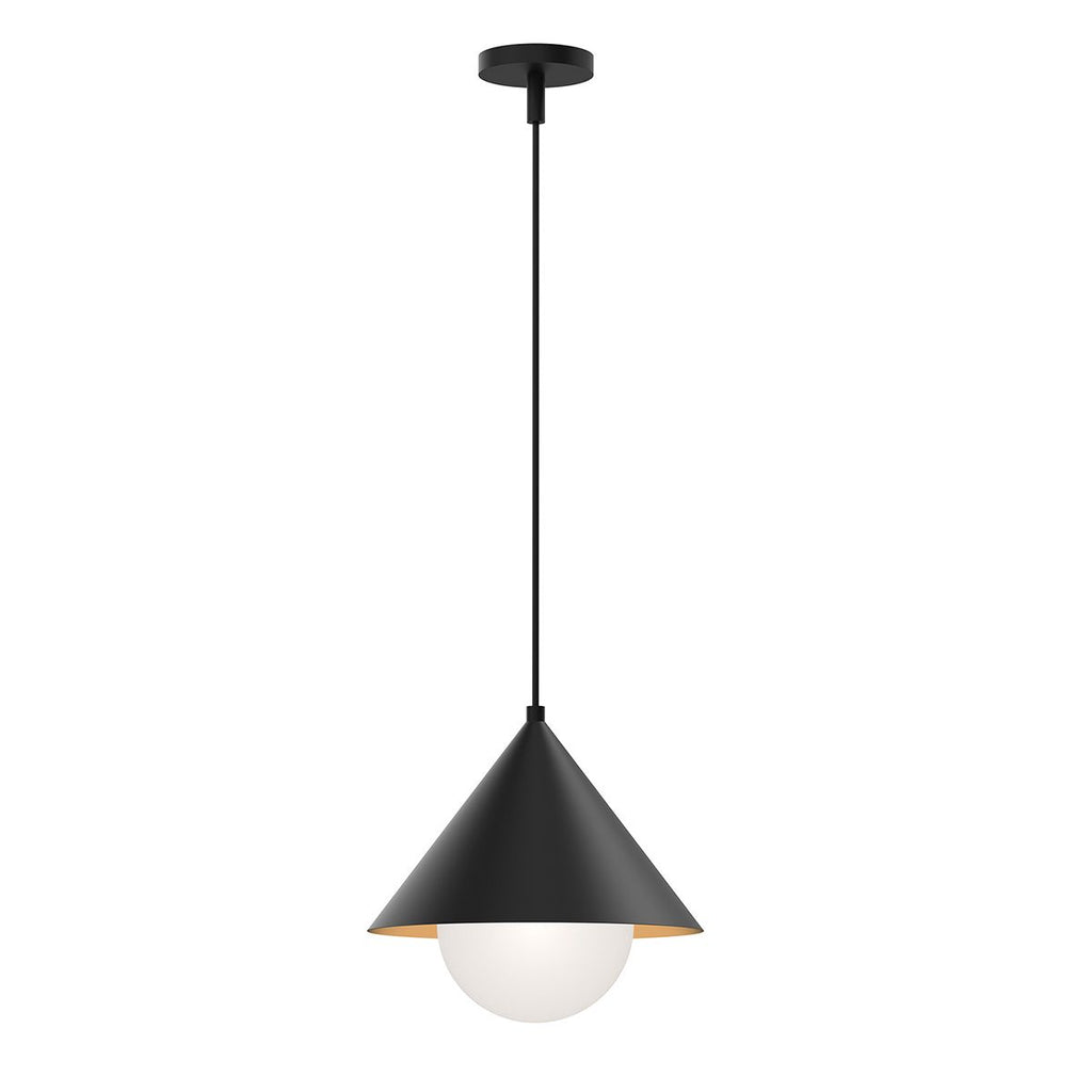 ALM-REMYCK-P-BK Alora Mood Remyck 1 lt Pendant Matte Black