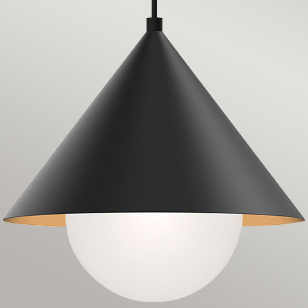 ALM-REMYCK-P-BK Alora Mood Remyck 1 lt Pendant Matte Black