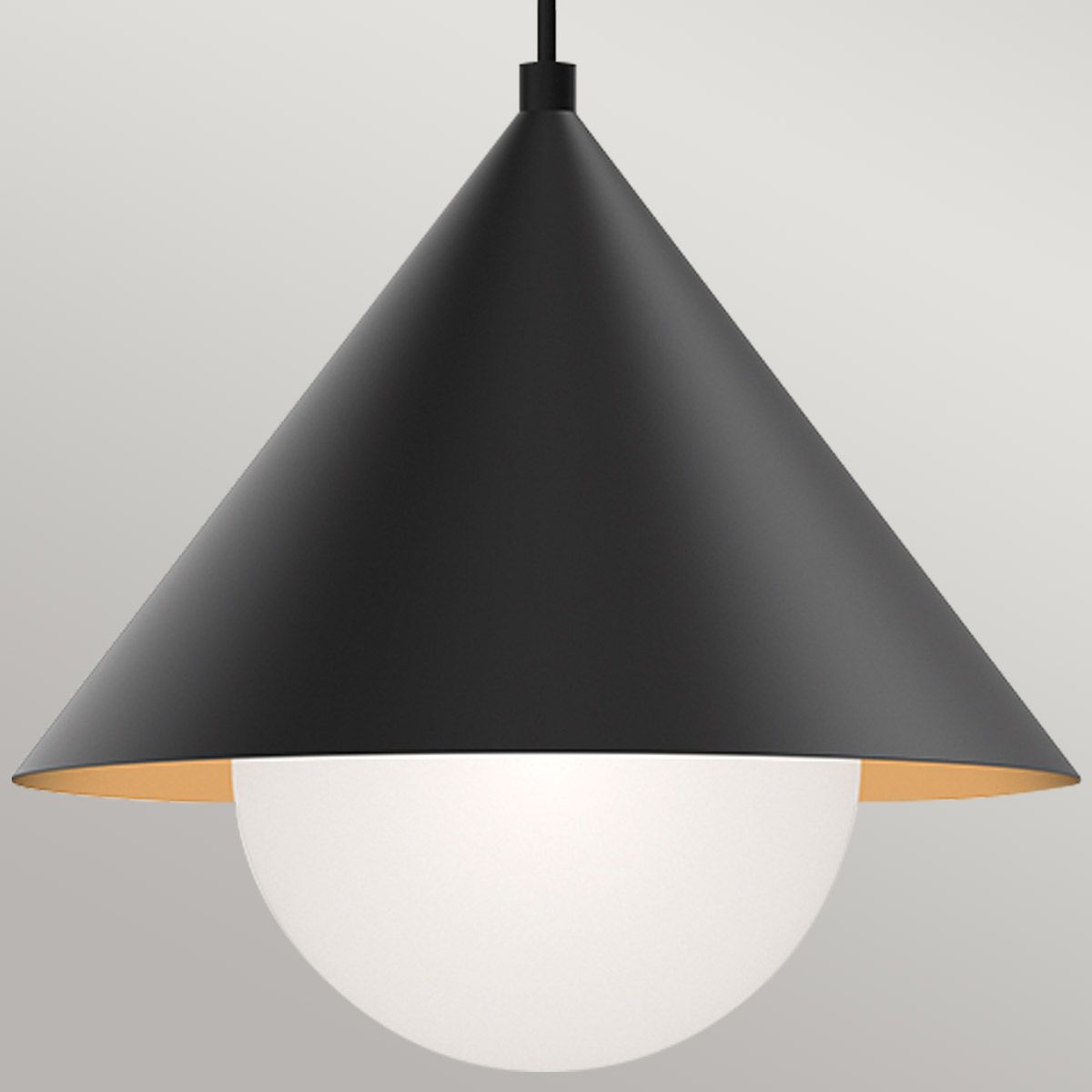 ALM-REMYCK-P-BK Alora Mood Remyck 1 lt Pendant Matte Black