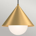 ALM-REMYCK-P-GD Alora Mood Remyck 1 lt Pendant Brushed Gold