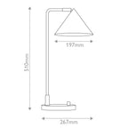 ALM-REMYCK-TL-BK Alora Mood Remyck 1 lt Table Lamp Matte Black