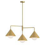 ALM-REMYCK3-GD Alora Mood Remyck 3 lt Chandelier Brushed Gold