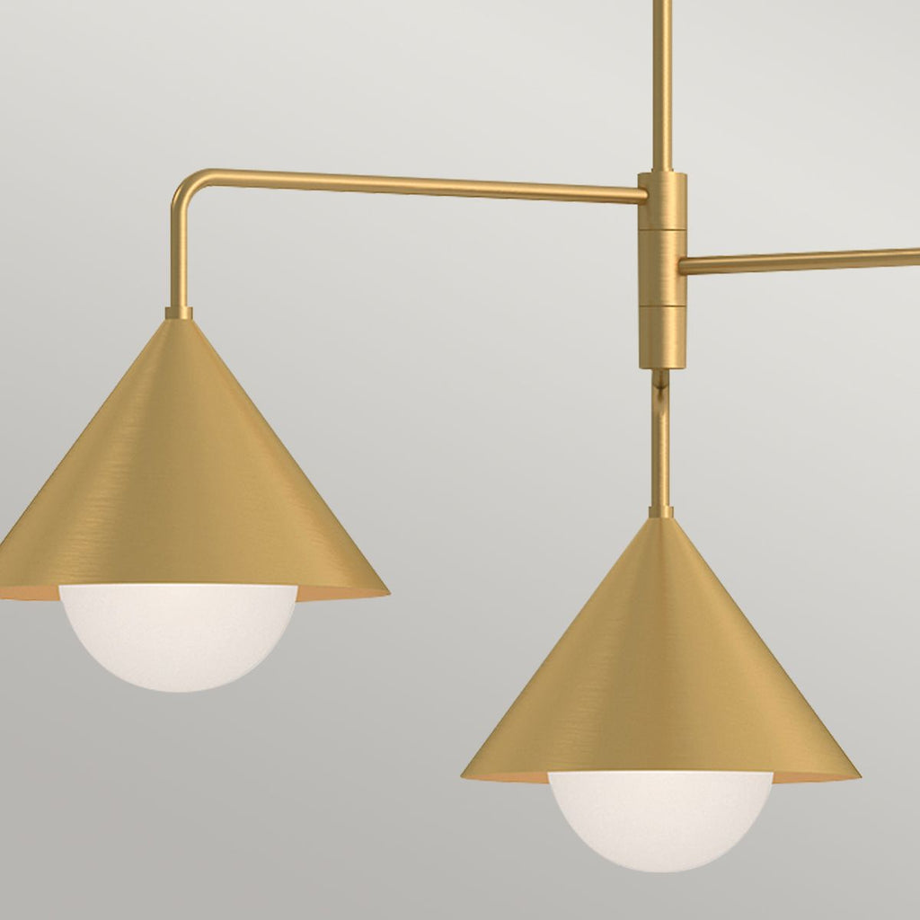 ALM-REMYCK3-GD Alora Mood Remyck 3 lt Chandelier Brushed Gold