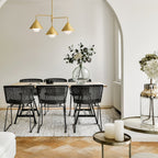 ALM-REMYCK3-GD Alora Mood Remyck 3 lt Chandelier Brushed Gold