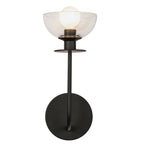 ALM-SYLVIA-1WB-BK-CL Alora Mood Sylvia 1 lt Wall Light Matte Black