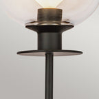 ALM-SYLVIA-1WB-BK-CL Alora Mood Sylvia 1 lt Wall Light Matte Black