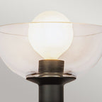 ALM-SYLVIA-1WB-BK-CL Alora Mood Sylvia 1 lt Wall Light Matte Black