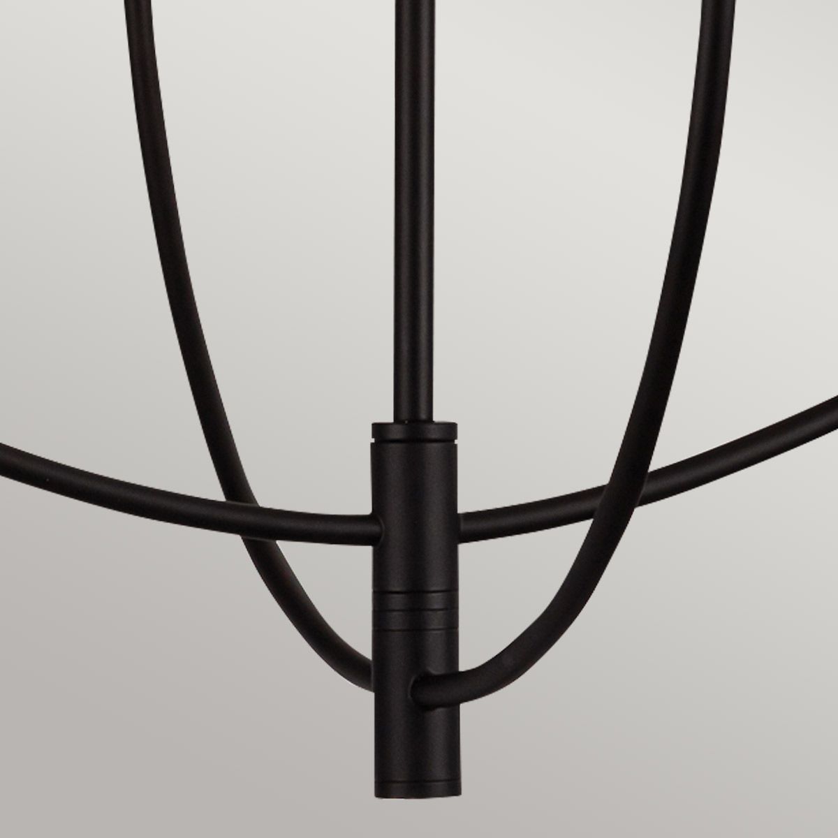 ALM-SYLVIA4-BK-CL Alora Mood Sylvia 4 lt Chandelier Matte Black