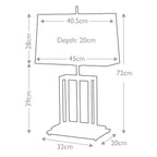 ATLAS-TL Atlas 1 Light Table Lamp Brass