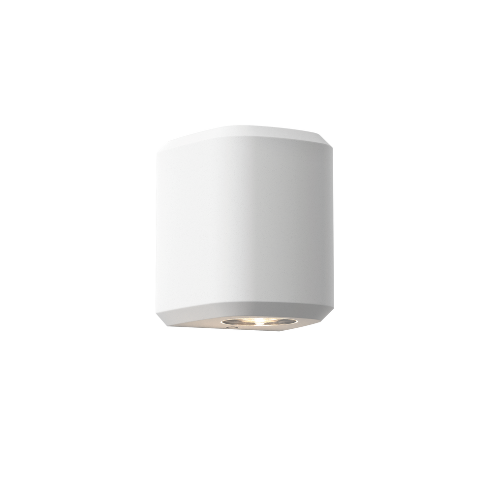 1513006 Brixham Outdoor Single Wall Light White Concrete