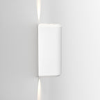 1513011 Brixham Outdoor Twin Wall Light White Concrete