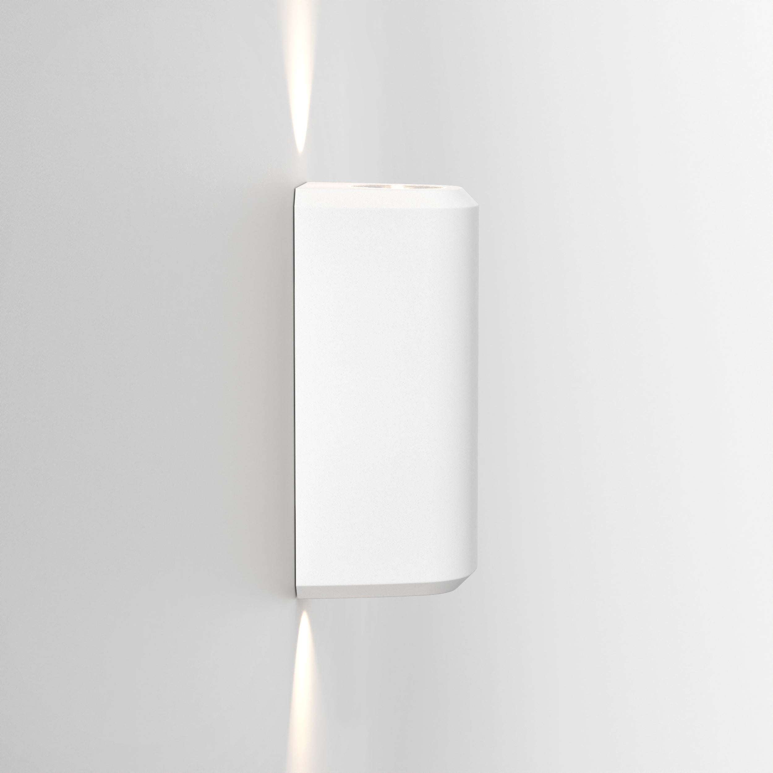 1513011 Brixham Outdoor Twin Wall Light White Concrete
