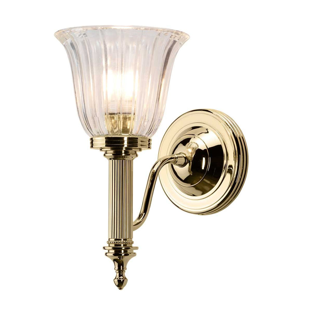BATH-CARROLL1-PB Carroll Bathroom Wall Light Brass