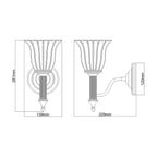 BATH-CARROLL1-PB Carroll Bathroom Wall Light Brass