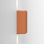 1513014 Brixham Outdoor Twin Wall Light Terracotta Concrete