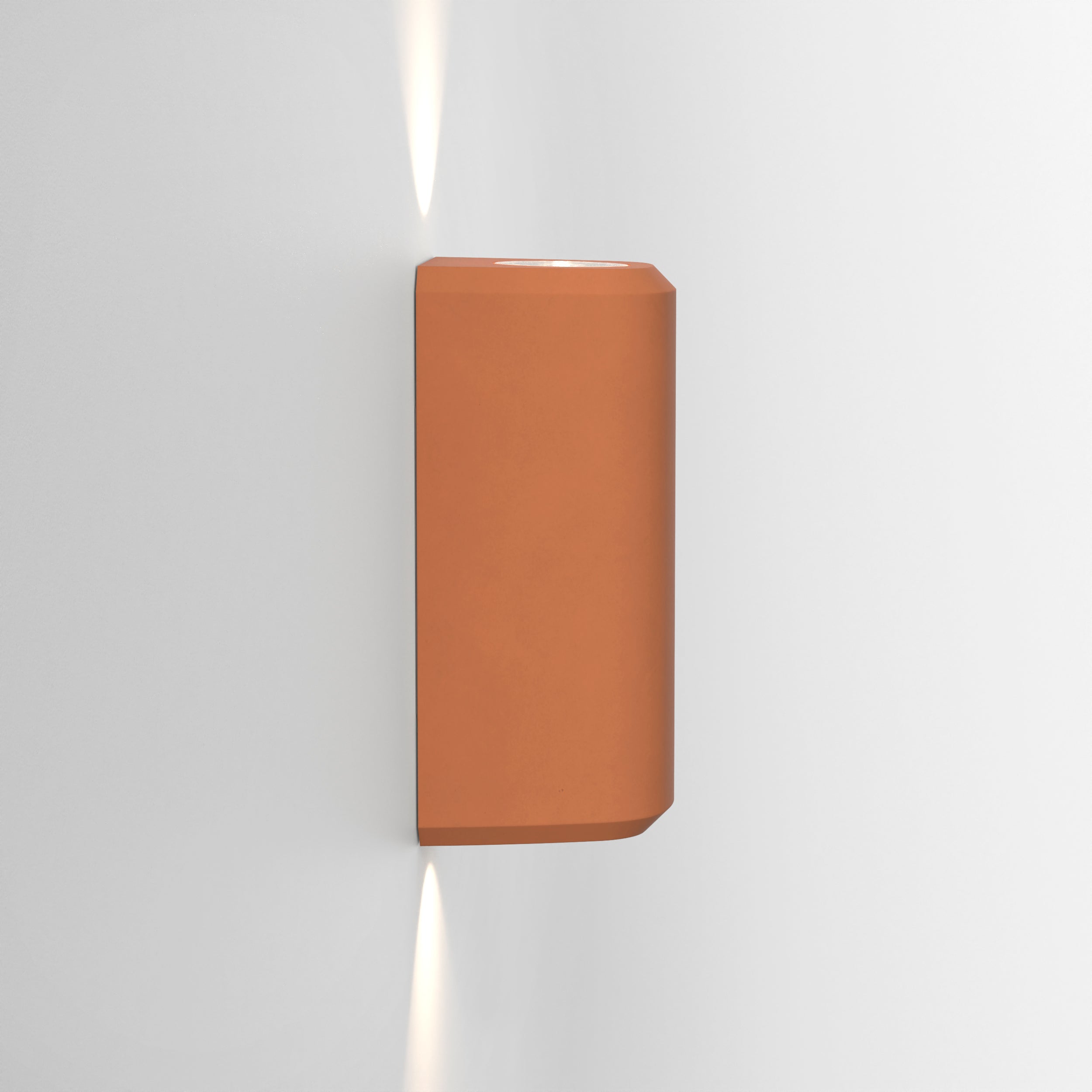 1513014 Brixham Outdoor Twin Wall Light Terracotta Concrete