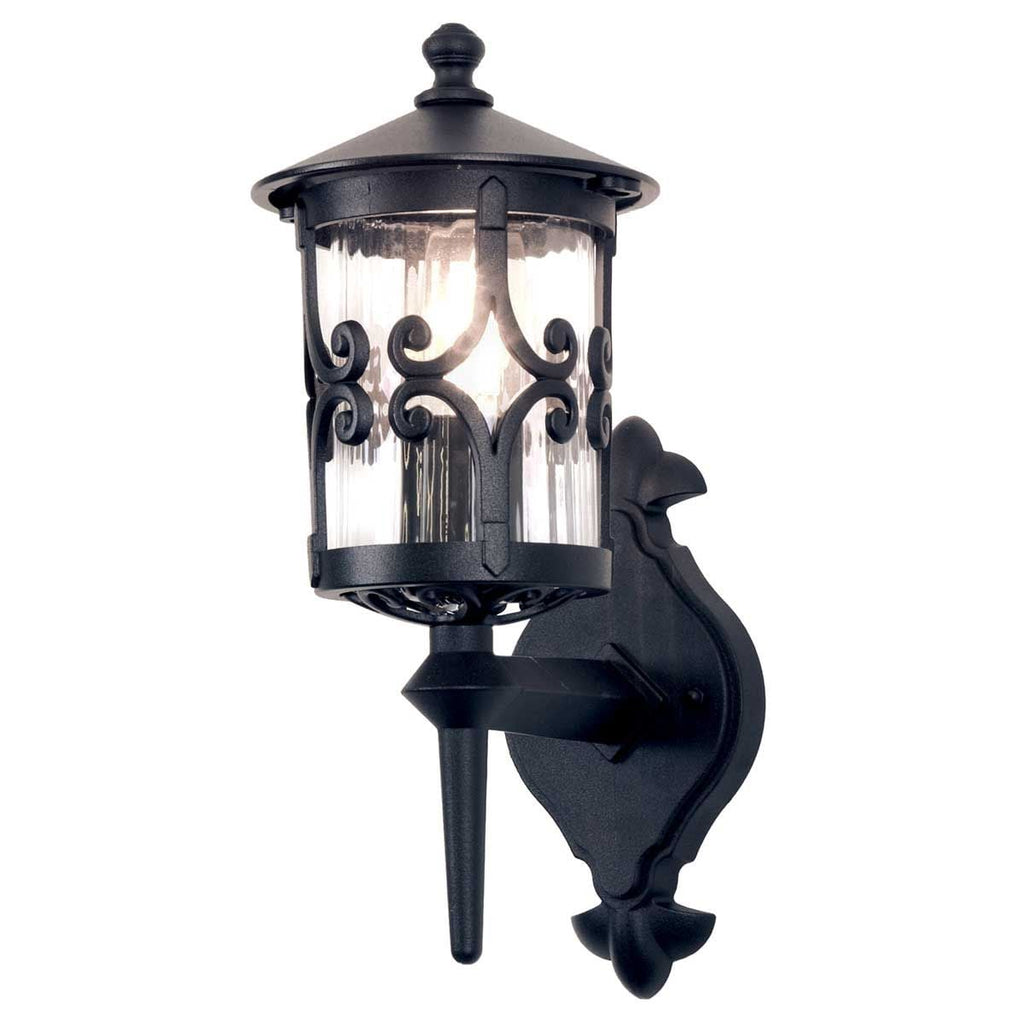 BL10-BLACK Hereford 1 Light Outdoor Wall Lantern Black