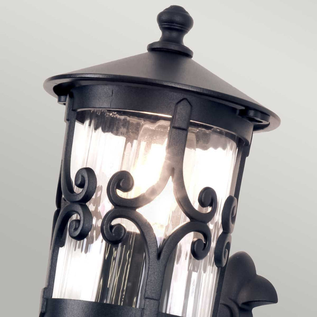 BL10-BLACK Hereford 1 Light Outdoor Wall Lantern Black