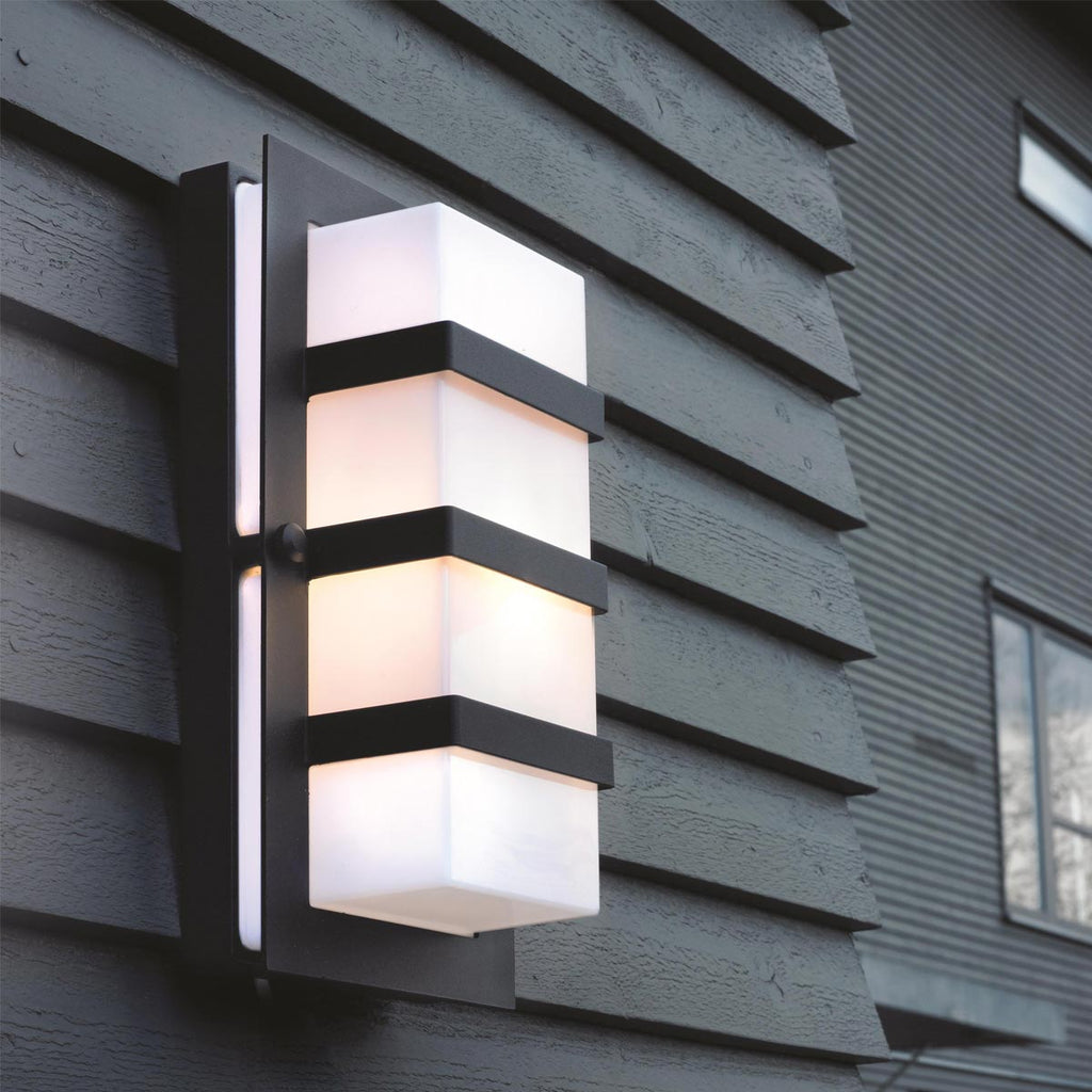 BODEN-E27-BLK-O Boden 1 Light Outdoor Wall Light Black