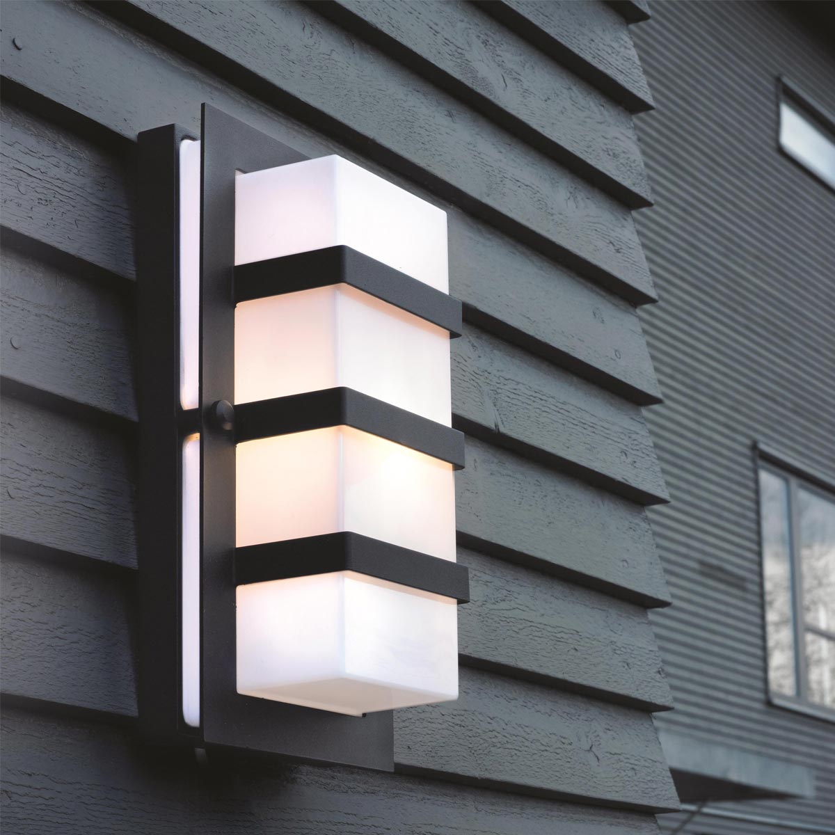 BODEN-E27-BLK-O Boden 1 Light Outdoor Wall Light Black