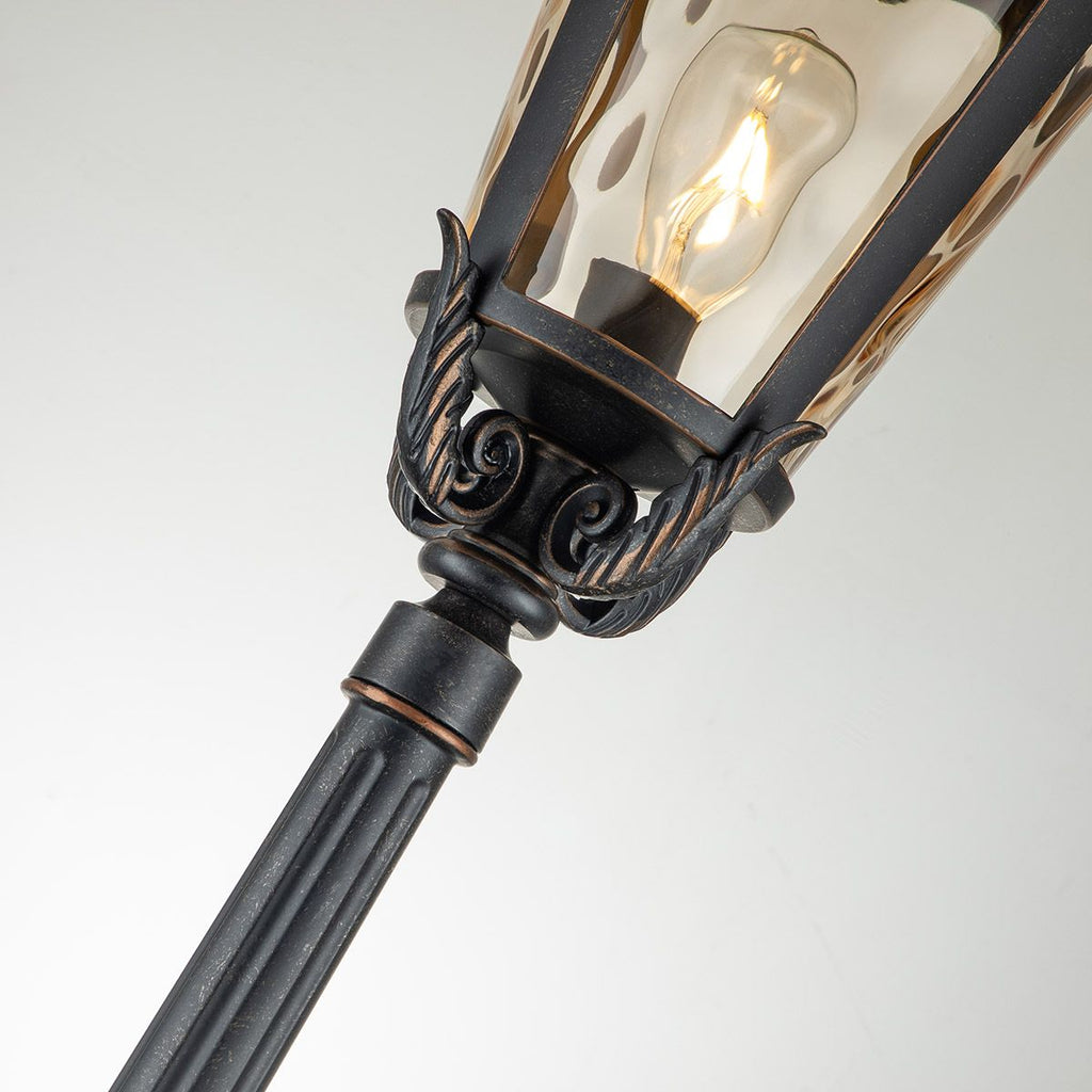 BT5-L Baltimore 1 Light Large Outdoor Lamp Post Weathered Bronze