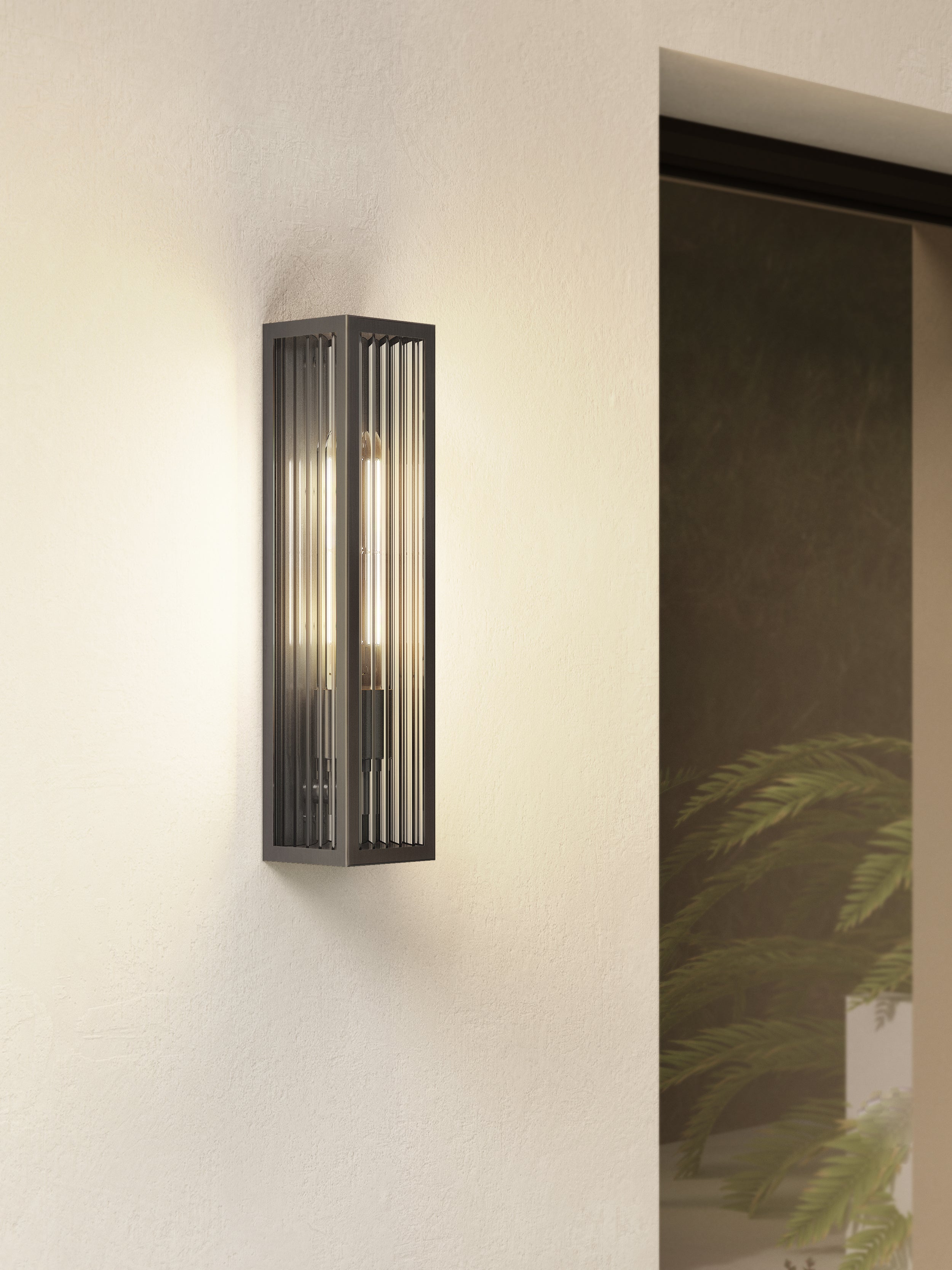 1402021 Harvard Outdoor Wall Light PVD Brushed Gunmetal