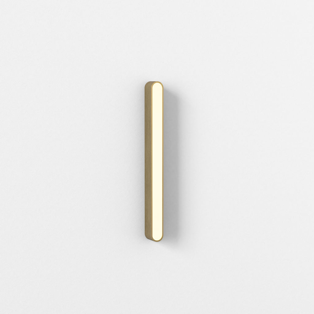 1440018 Atticus 600 3000K LED Bathroom Wall Light Matt Brushed Brass
