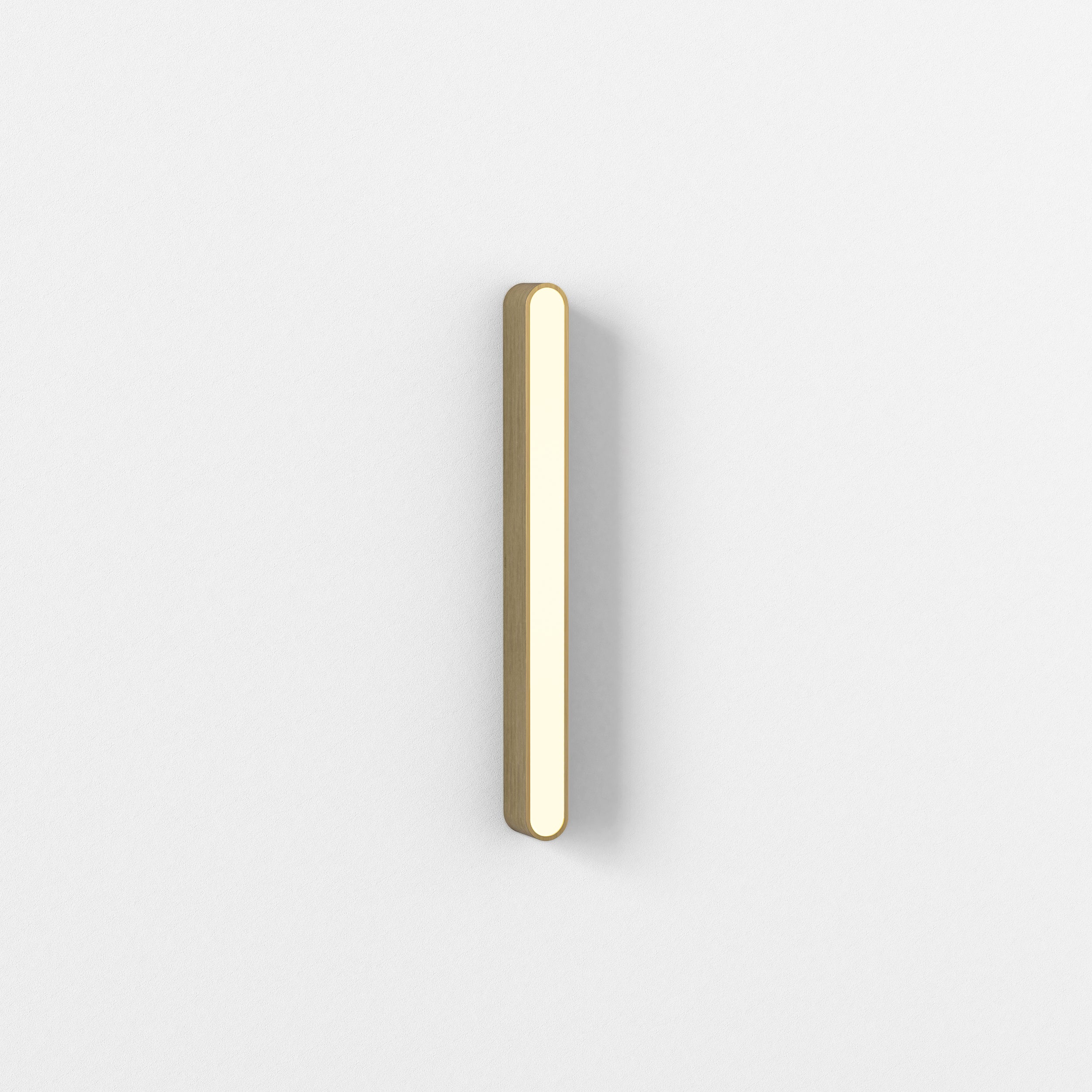 1440018 Atticus 600 3000K LED Bathroom Wall Light Matt Brushed Brass