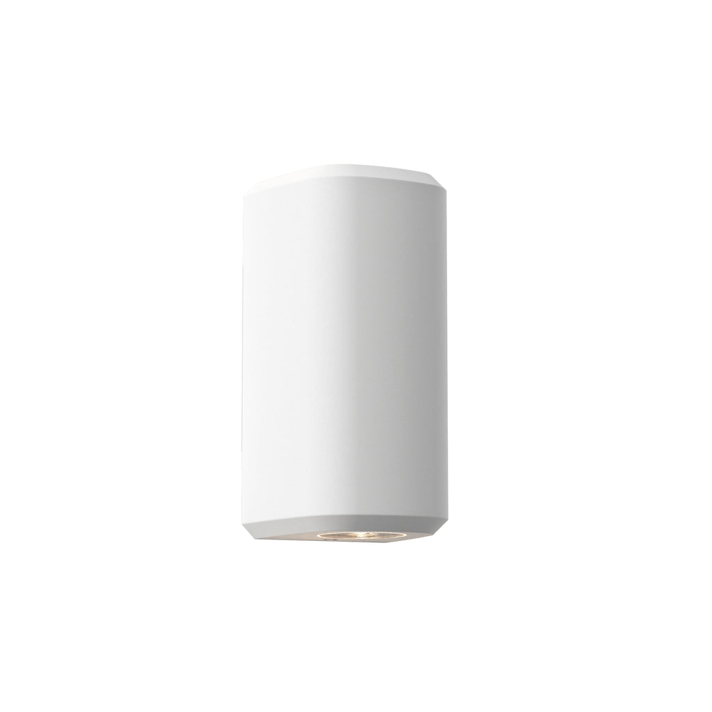 1513011 Brixham Outdoor Twin Wall Light White Concrete