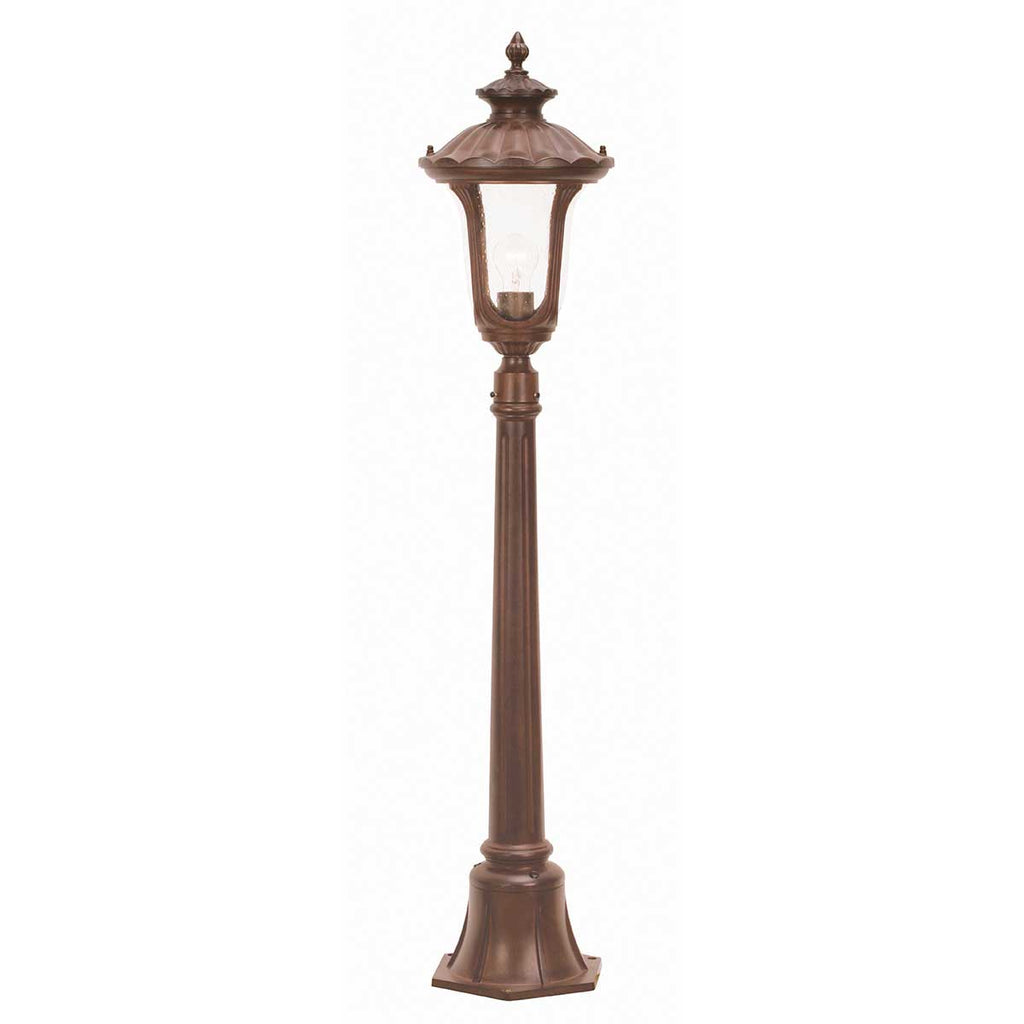 CC4-S-BK Chicago Outdoor 1 Light Small Pillar Lantern - Textured Black (S)