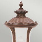CC4-S-BK Chicago Outdoor 1 Light Small Pillar Lantern - Textured Black (S)