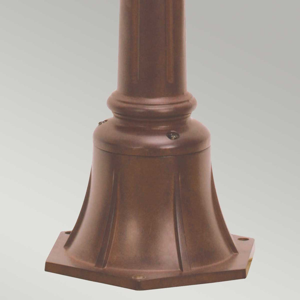 CC4-S-BK Chicago Outdoor 1 Light Small Pillar Lantern - Textured Black (S)
