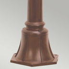 CC4-S-BK Chicago Outdoor 1 Light Small Pillar Lantern - Textured Black (S)