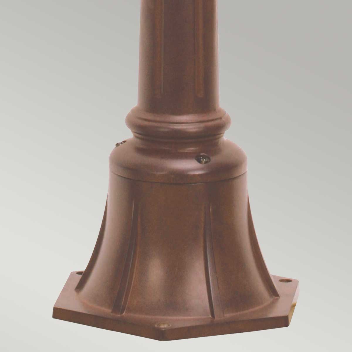 CC4-S-BK Chicago Outdoor 1 Light Small Pillar Lantern - Textured Black (S)