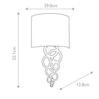 CURTIS-MEDIUM-AB Curtis Medium 1 Light Wall Light Aged Brass