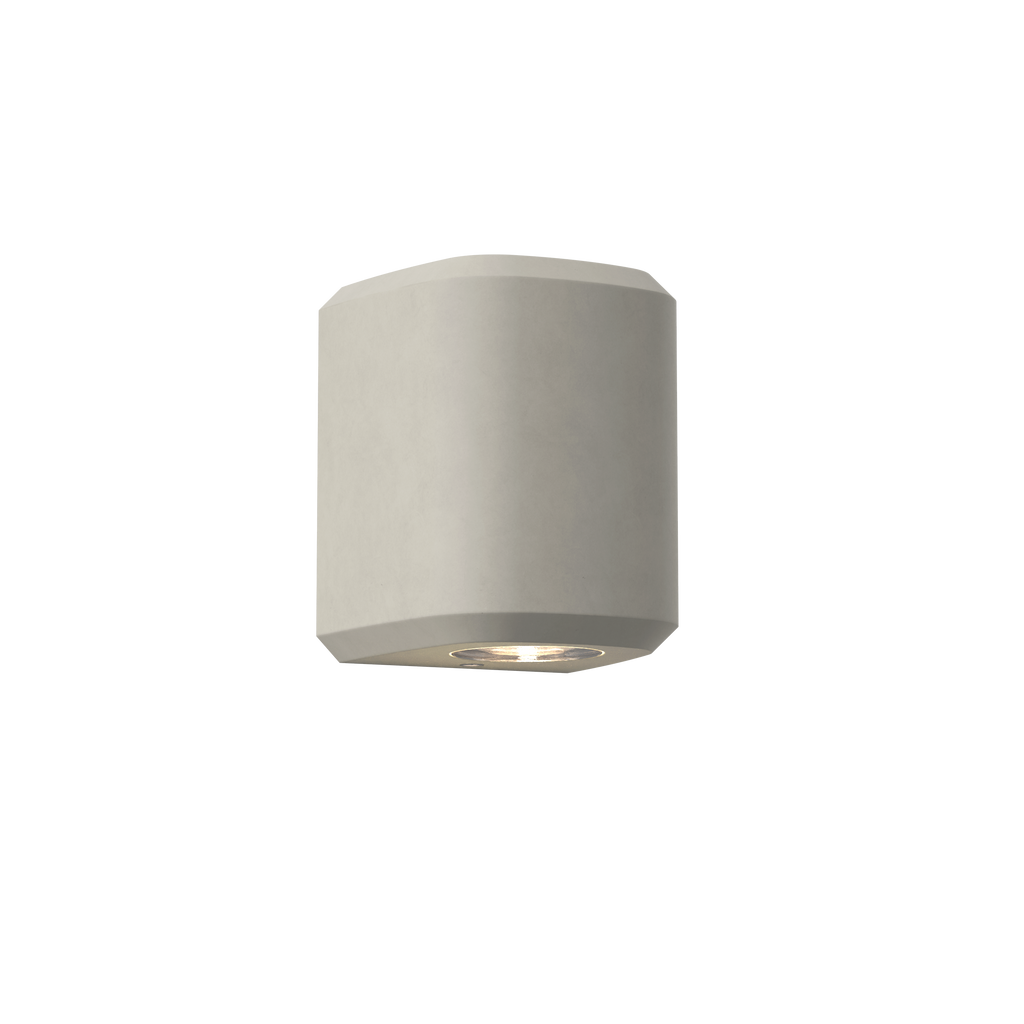 1513002 Brixham Outdoor Single Wall Light Matt Concrete
