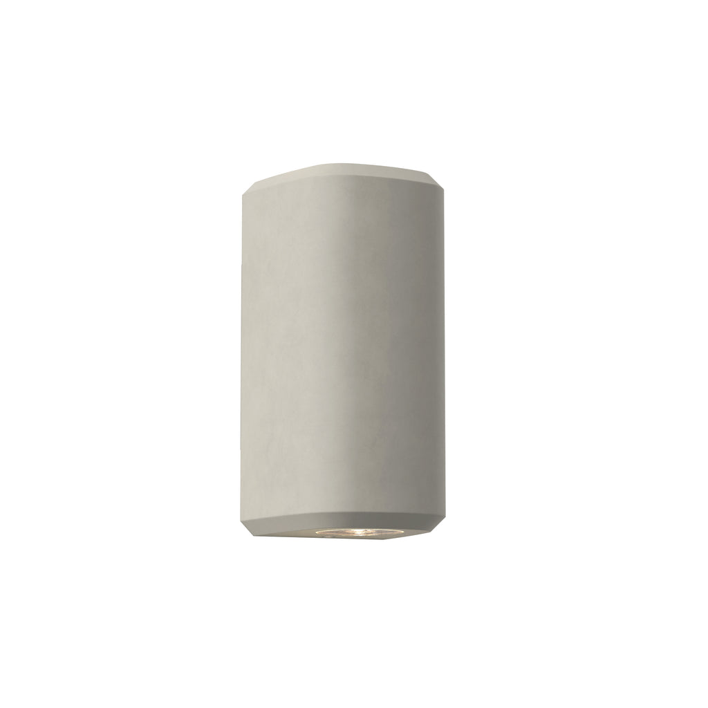 1513004 Brixham Outdoor Twin Wall Light Matt Concrete