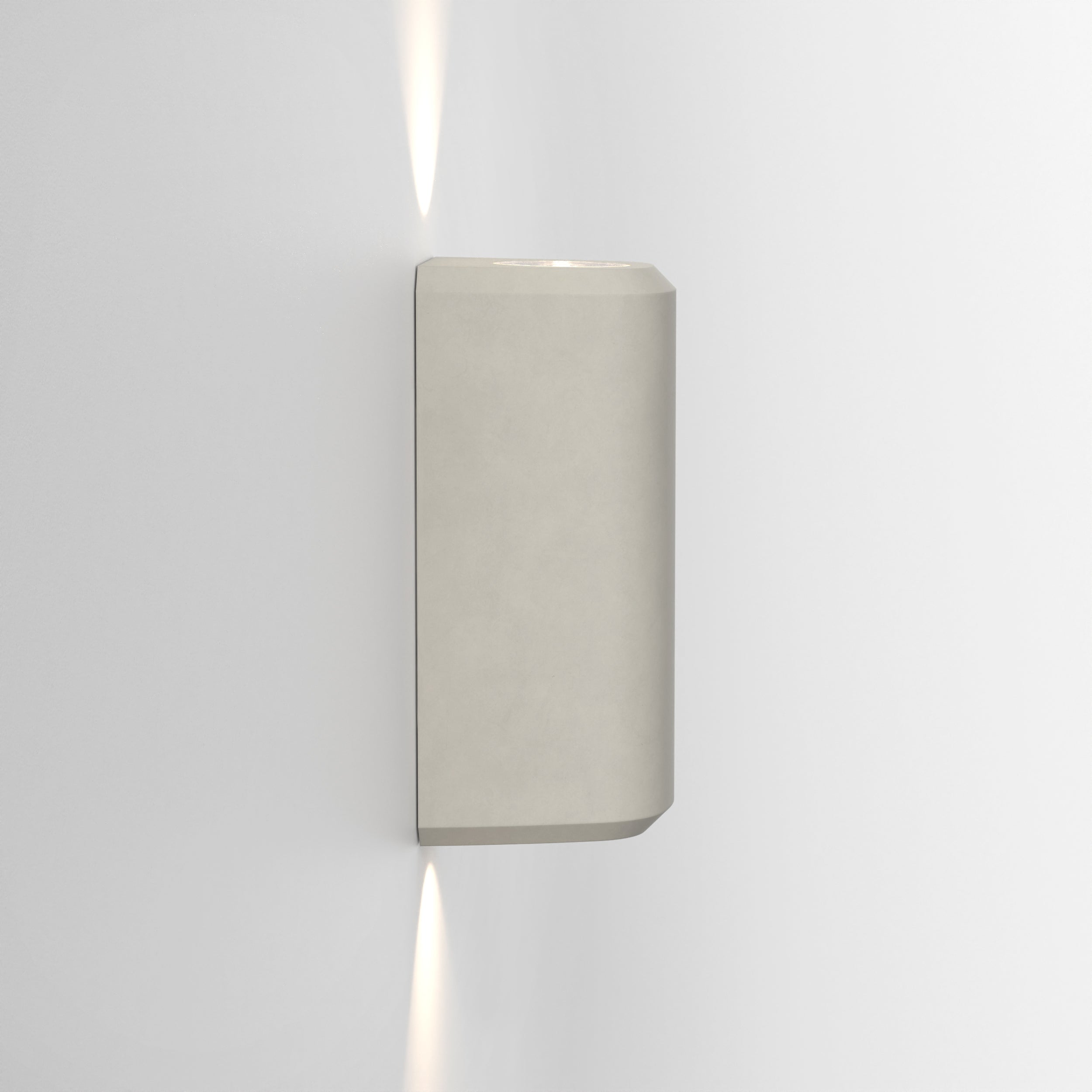 1513004 Brixham Outdoor Twin Wall Light Matt Concrete