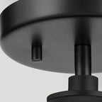 ELS-HAMPSTEAD-P-BLK 1 Light Hampstead Duo-Mount Pendant Black
